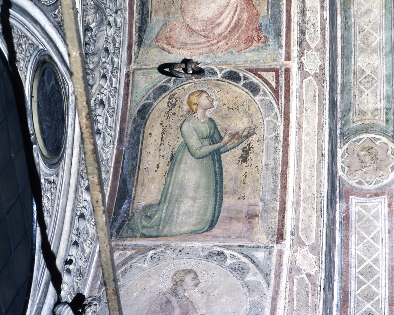 Santa Dorotea (dipinto murale) - scuola fiorentina (fine/ inizio secc. XIV/ XV)