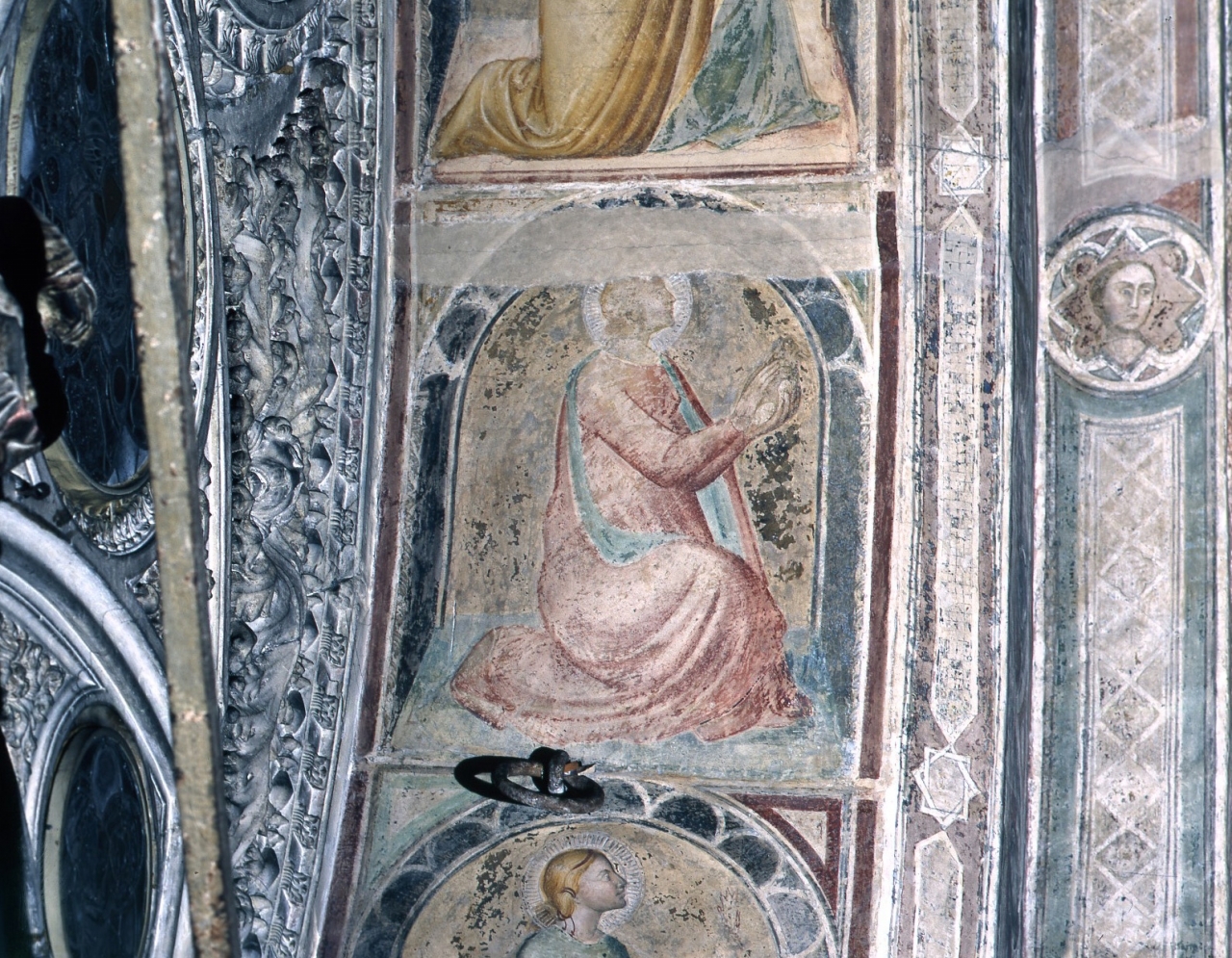 Sant'Agnese (dipinto murale) - scuola fiorentina (fine/ inizio secc. XIV/ XV)