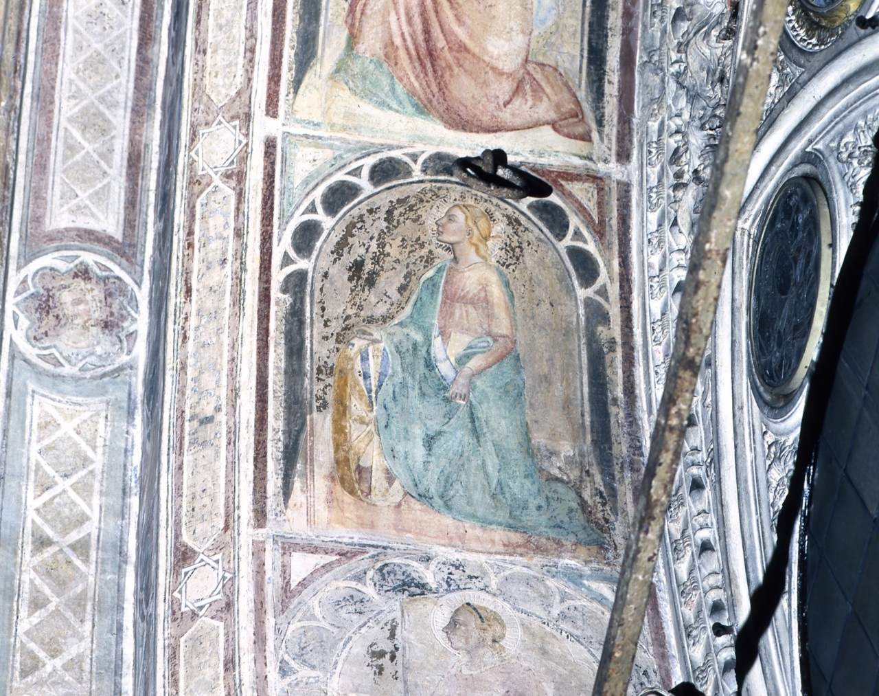 Santa Caterina d'Alessandria (dipinto murale) - scuola fiorentina (fine/ inizio secc. XIV/ XV)
