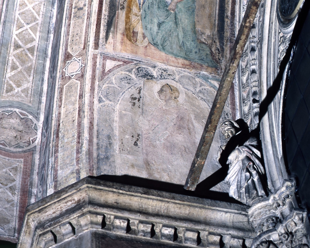 Sant'Orsola (dipinto murale) - scuola fiorentina (fine/ inizio secc. XIV/ XV)
