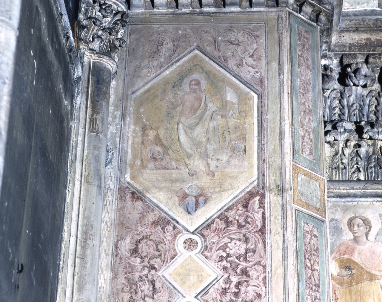Resurrezione di Cristo (dipinto murale) - scuola fiorentina (inizio sec. XV)