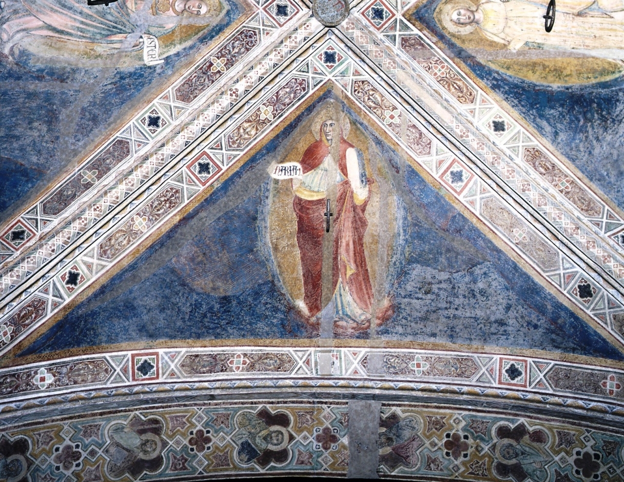 Miriam (dipinto murale) di Lorenzo di Bicci (cerchia) (fine sec. XIV)