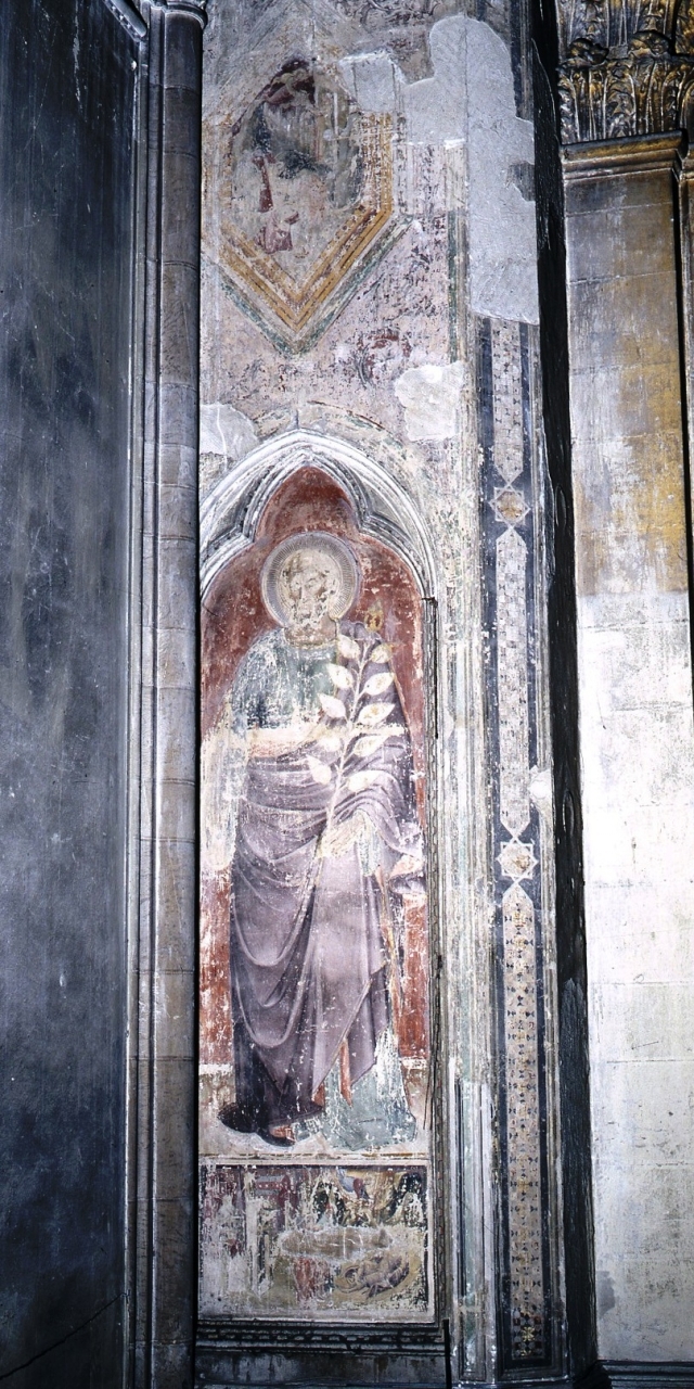 San Barnaba apostolo (dipinto murale staccato) di Cenni di Francesco di Ser Cenni (sec. XV)
