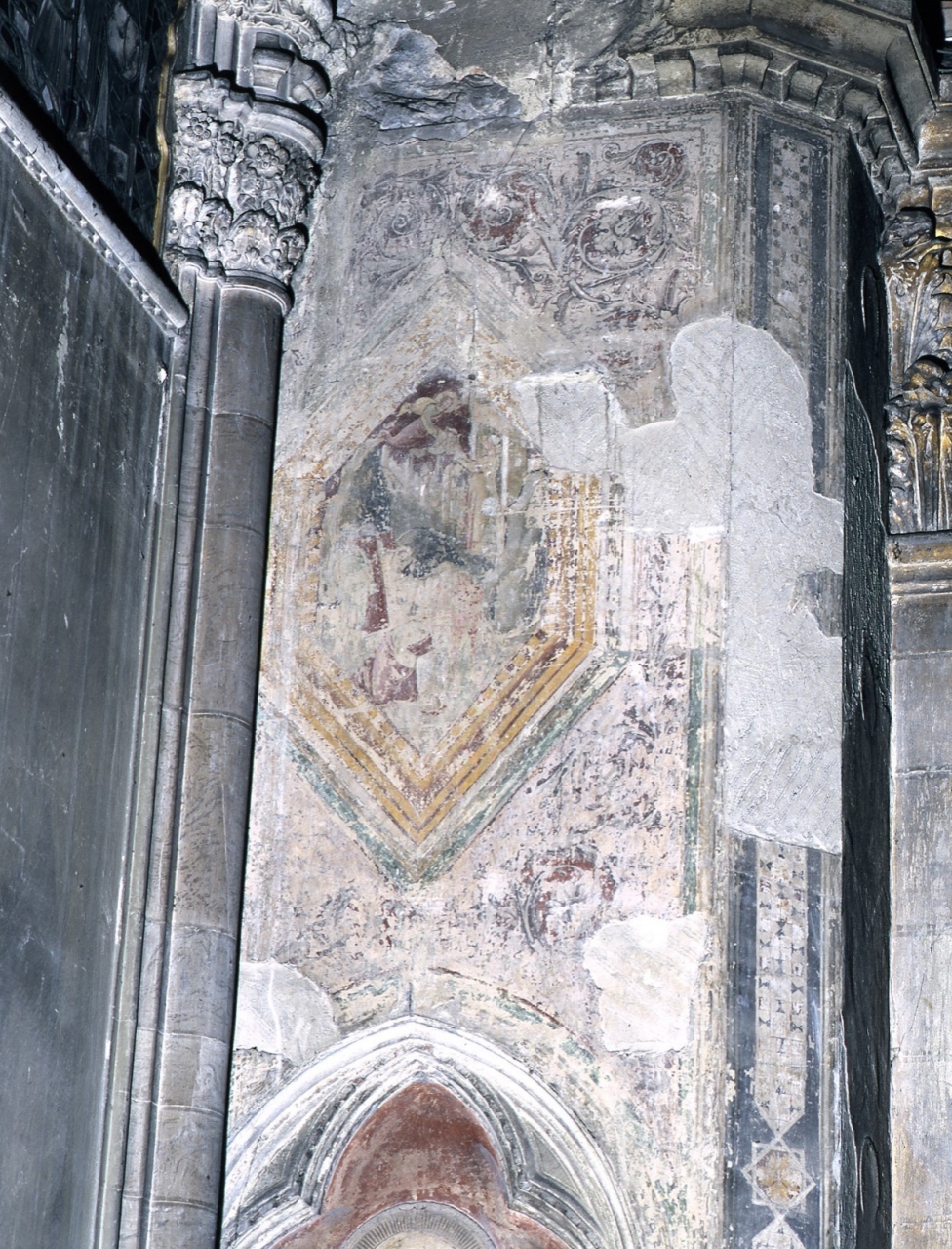 San Barnaba apostolo (dipinto murale staccato) di Cenni di Francesco di Ser Cenni (sec. XV)