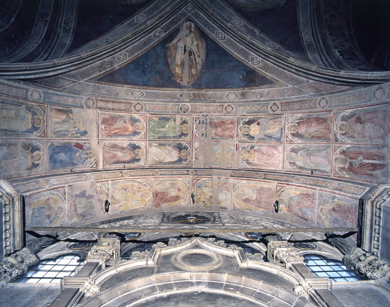 Santi (dipinto murale, ciclo) - scuola fiorentina (fine/ inizio secc. XIV/ XV)