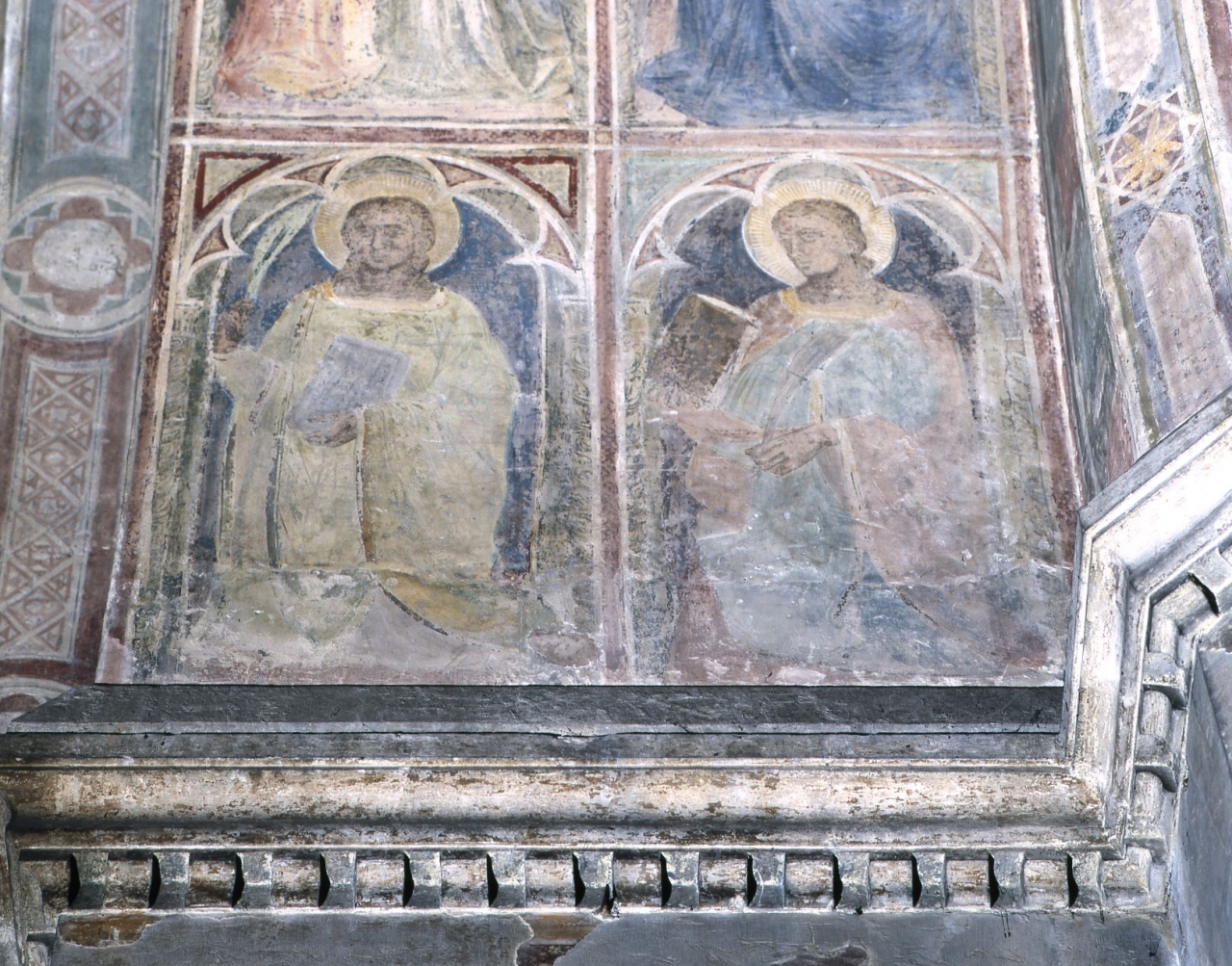 Santi martiri (dipinto murale) - scuola fiorentina (fine/ inizio secc. XIV/ XV)