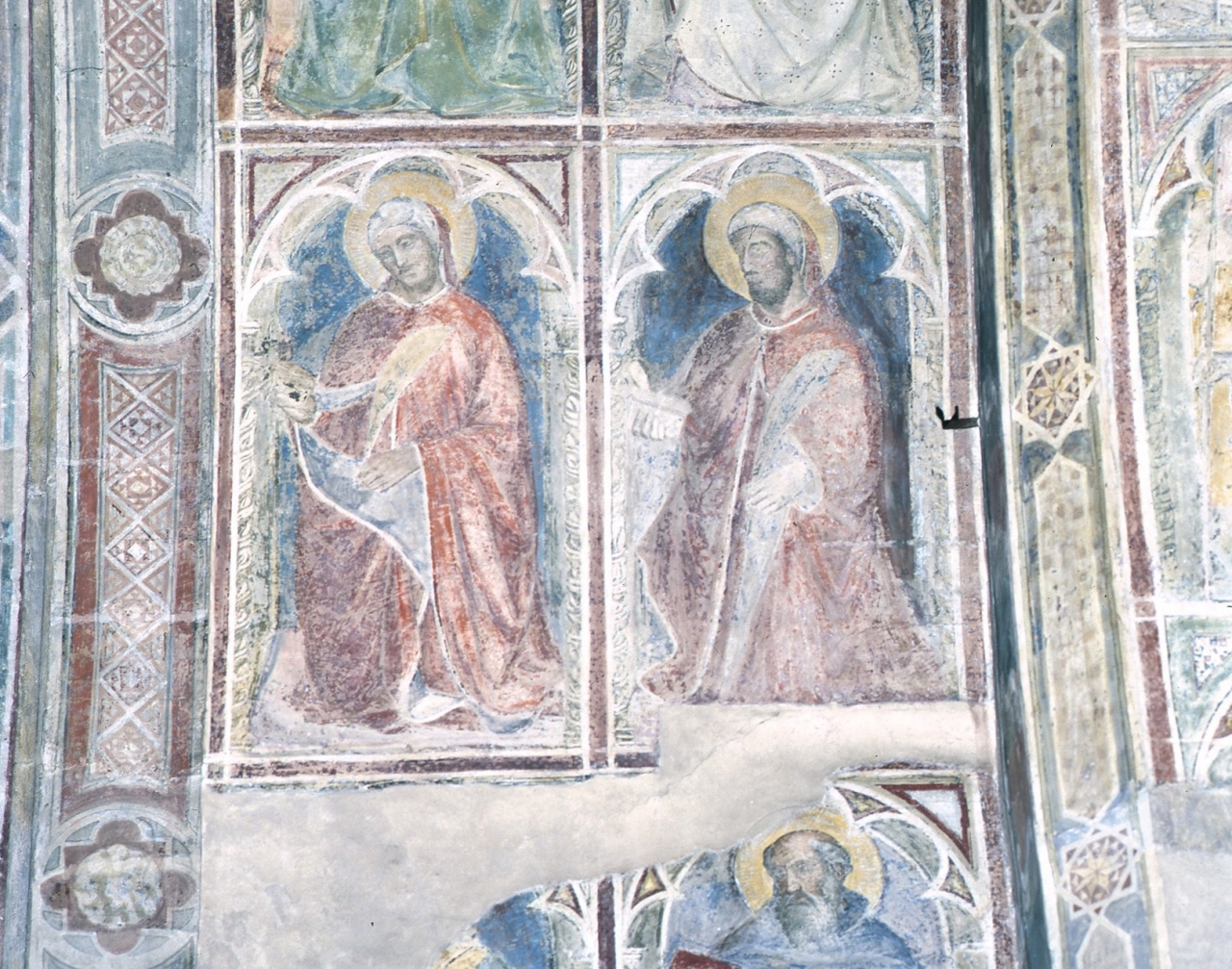 San Cosma/ San Damiano (dipinto murale) - scuola fiorentina (fine/ inizio secc. XIV/ XV)