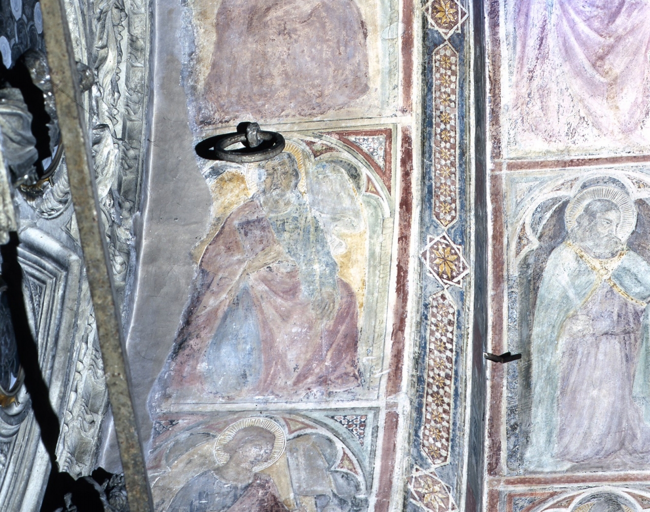 apostolo (dipinto murale) - scuola fiorentina (fine/ inizio secc. XIV/ XV)