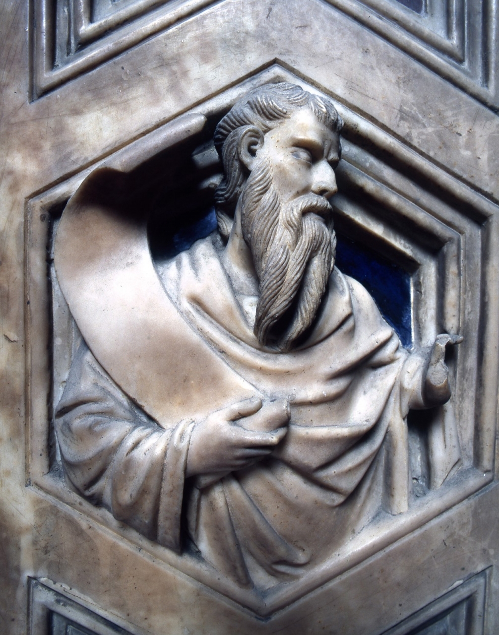 profeti (rilievo) di Andrea di Cione detto Andrea Orcagna (e aiuti) (sec. XIV)