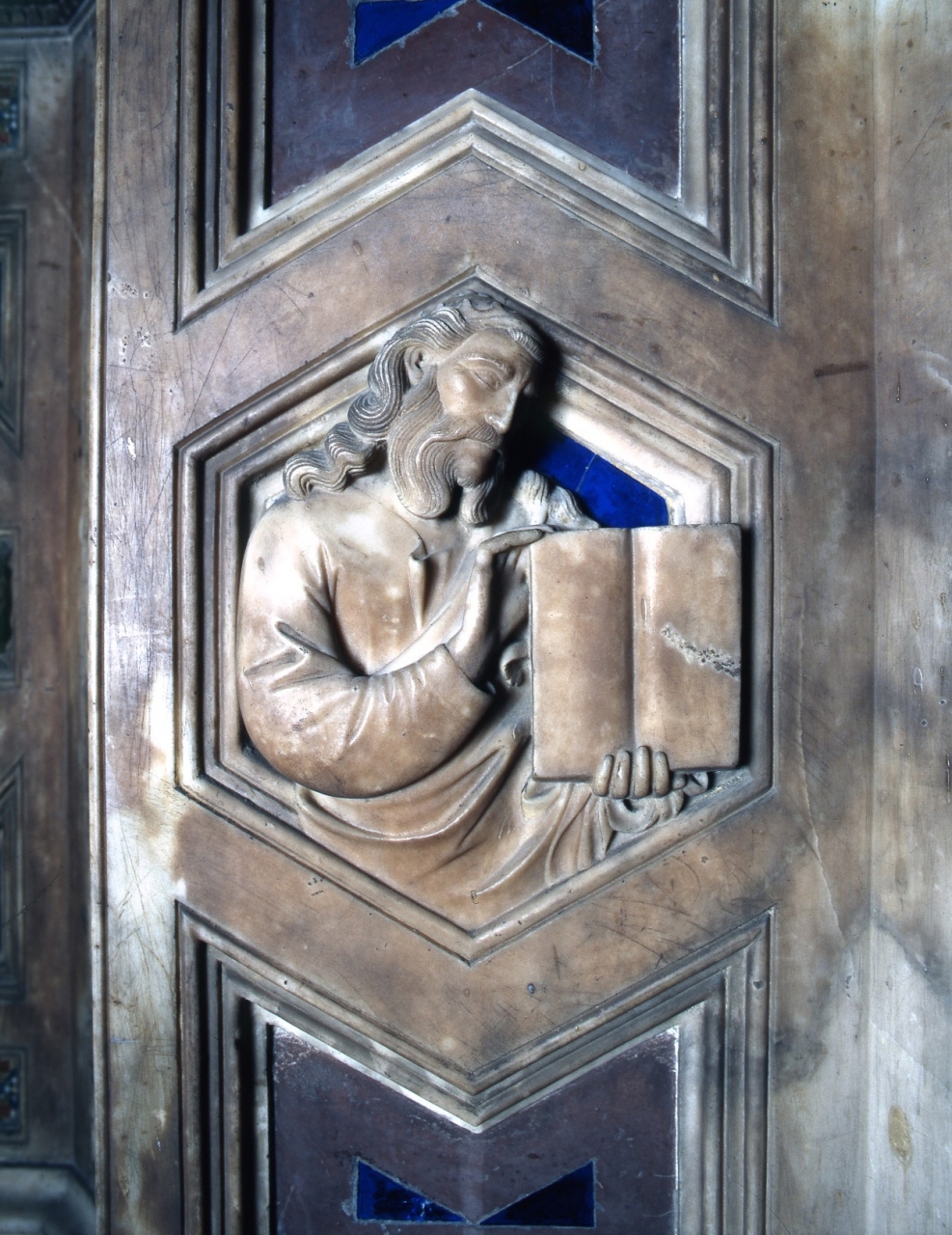 profeta (rilievo) di Andrea di Cione detto Andrea Orcagna (e aiuti) (sec. XIV)