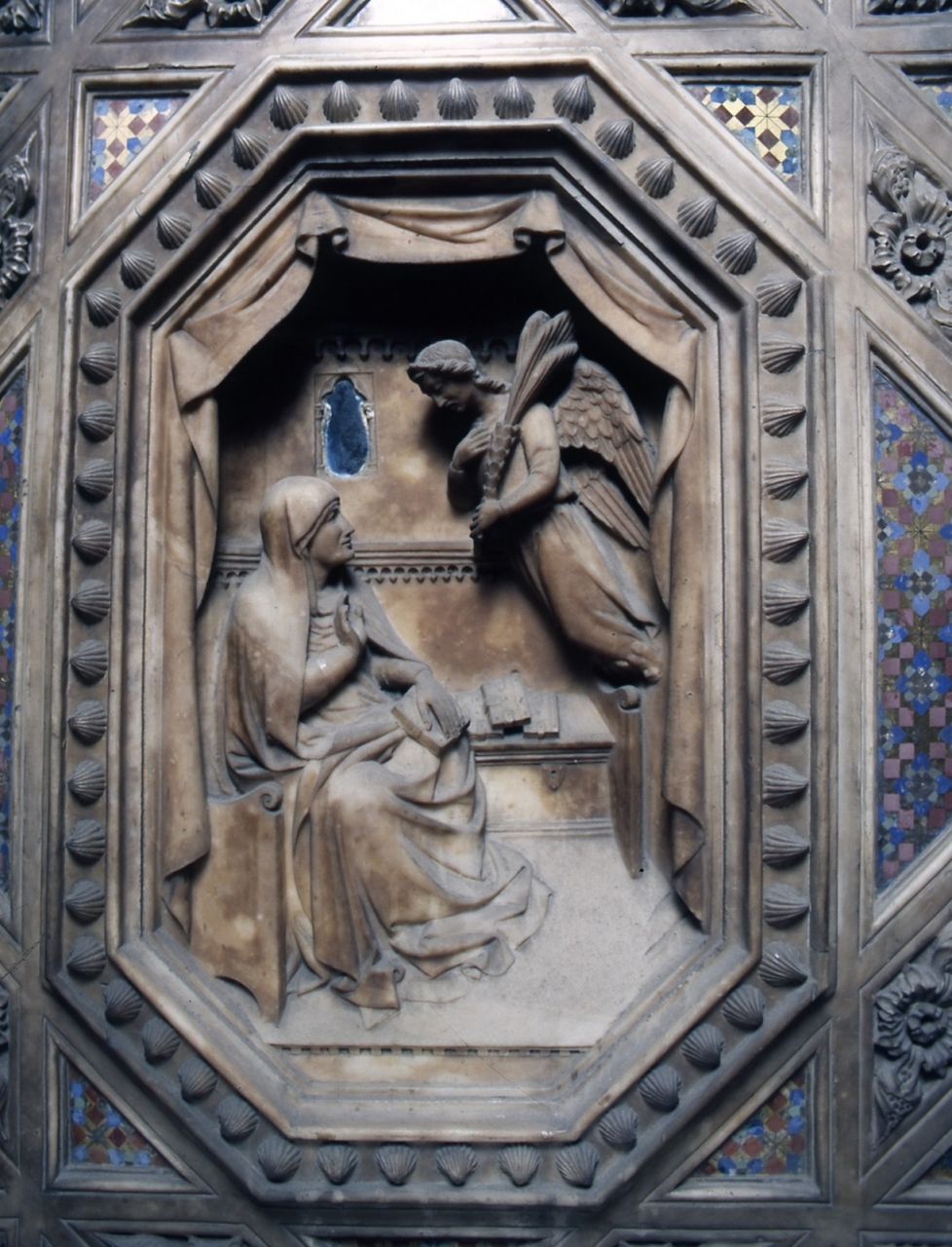 annuncio del transito della Madonna (rilievo) di Andrea di Cione detto Andrea Orcagna (e aiuti) (sec. XIV)