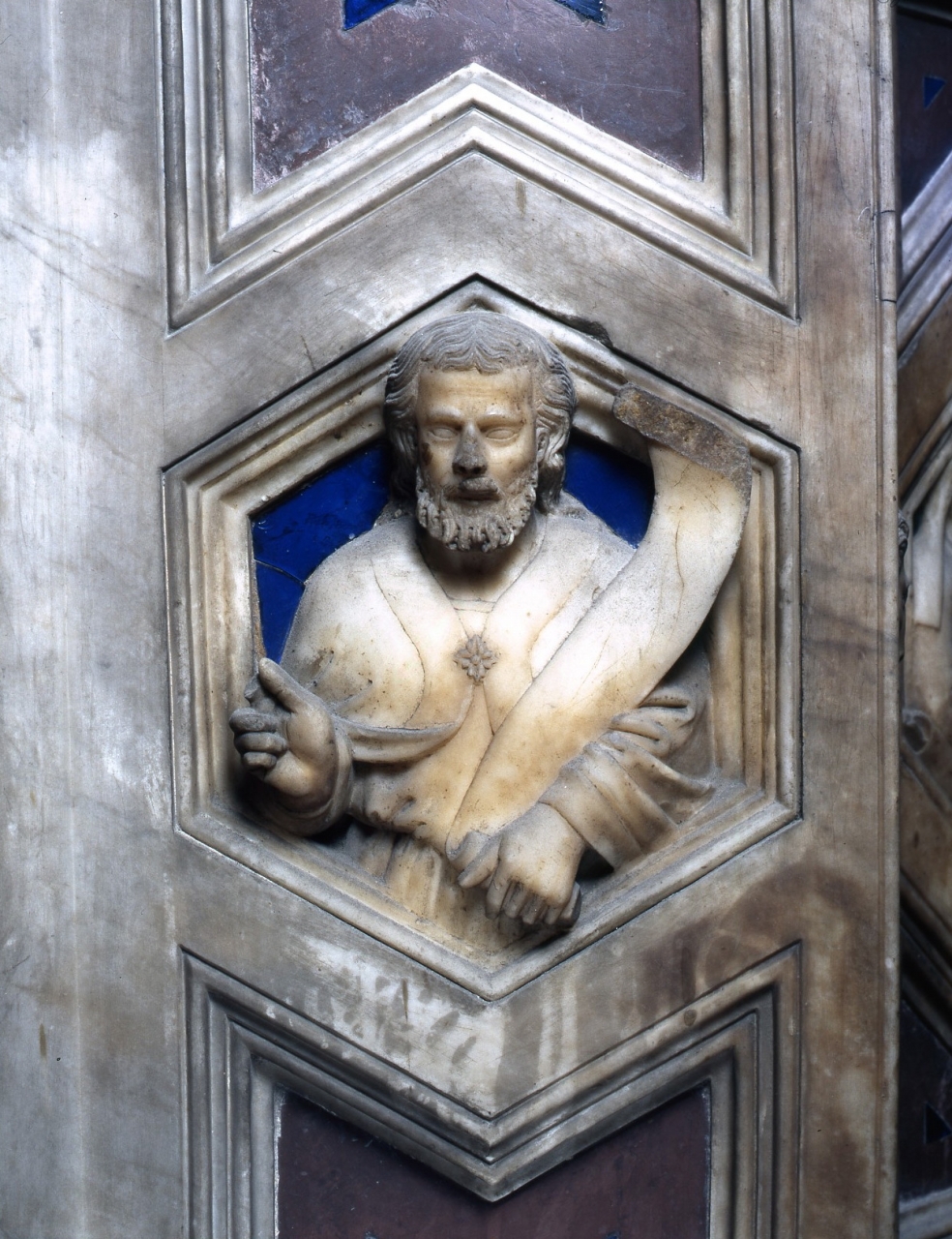 Profeta (rilievo) di Andrea di Cione detto Andrea Orcagna (e aiuti) (sec. XIV)