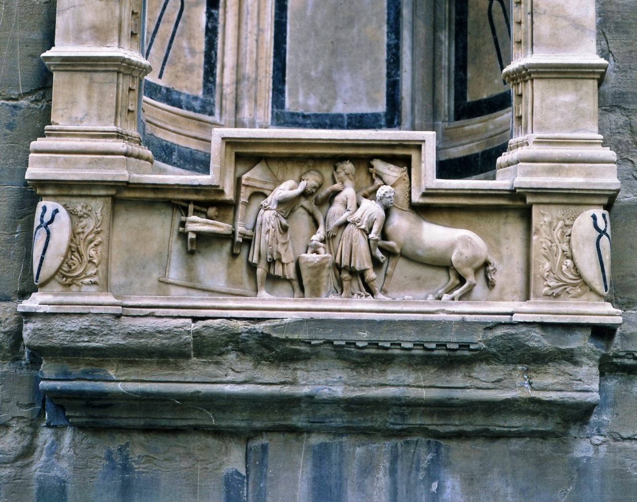 miracoli di Sant'Eligio (rilievo) di Nanni di Banco (primo quarto sec. XV)