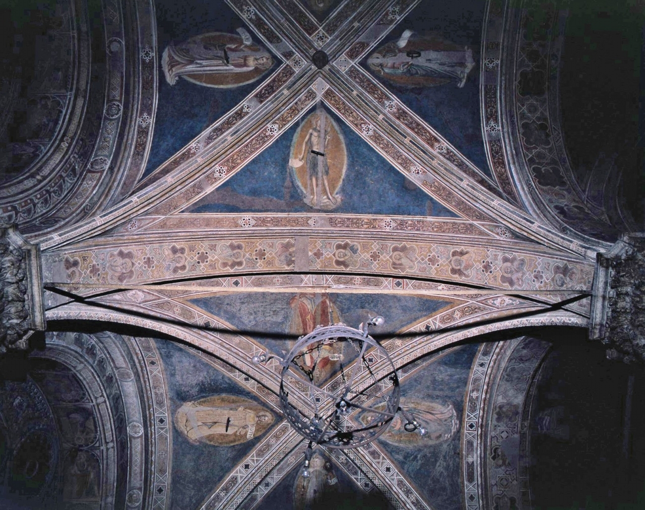 santi (dipinto murale) - scuola fiorentina (fine/ inizio secc. XIV/ XV)