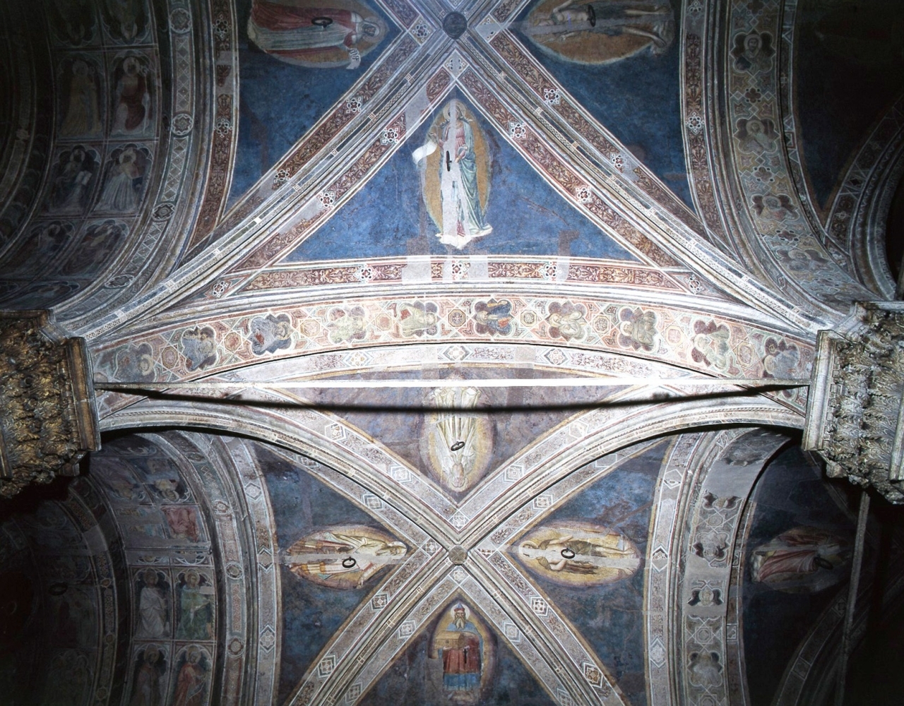 santi (dipinto murale) - scuola fiorentina (fine/ inizio secc. XIV/ XV)