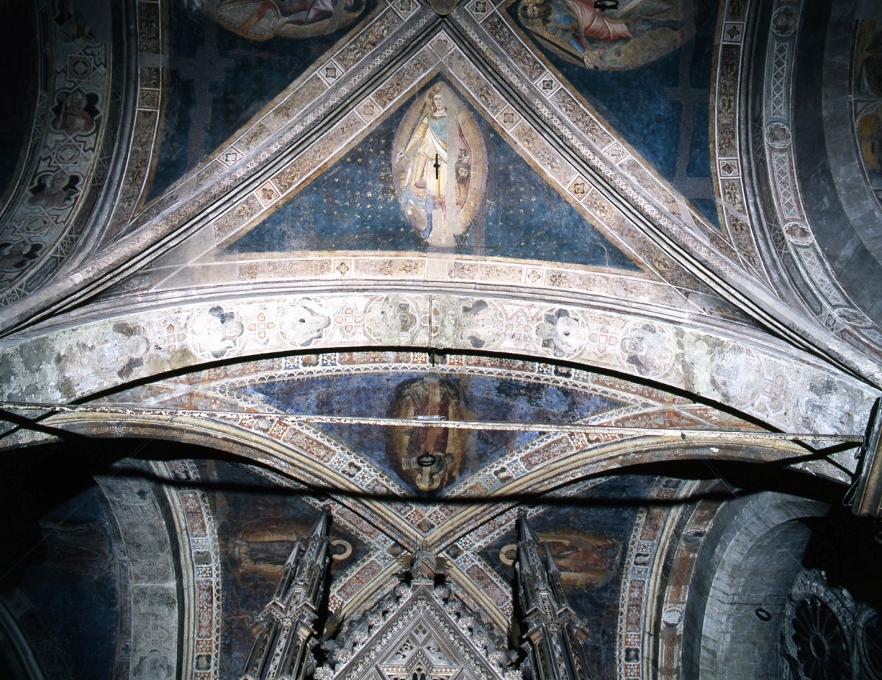 profeti (dipinto murale) - scuola fiorentina (fine/ inizio secc. XIV/ XV)