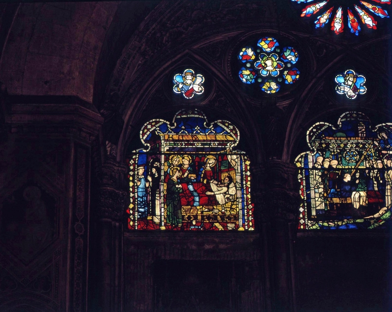 miracolo della Madonna (vetrata) di Gerini Niccolò di Pietro (inizio sec. XV)