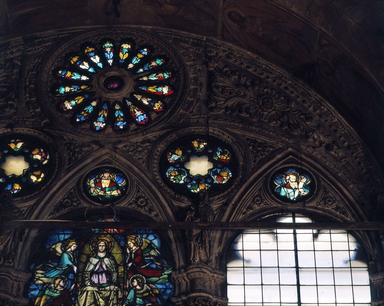 vetrata - bottega fiorentina (fine/ inizio secc. XIV/ XV)