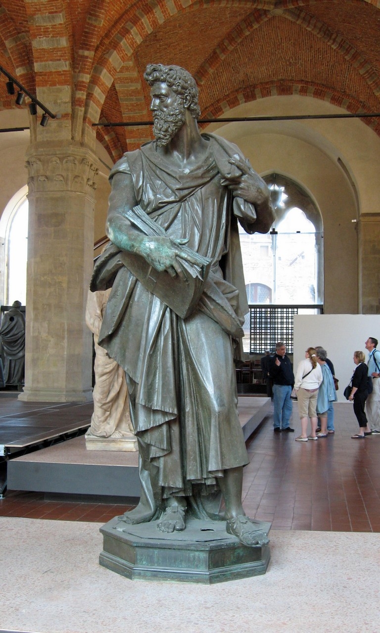 San Luca (statua) di Boulogne Jean de detto Giambologna (attribuito) (inizio sec. XVII)