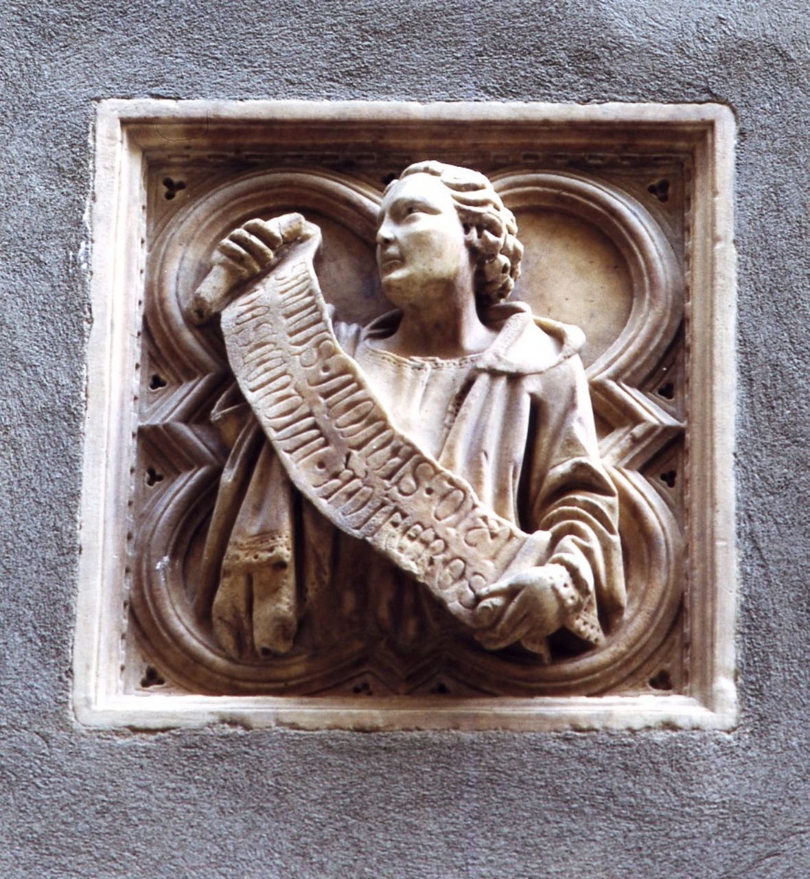 San Tommaso apostolo (formella) di Giovanni di Balduccio detto Giovanni da Pisa (secondo quarto sec. XIV)