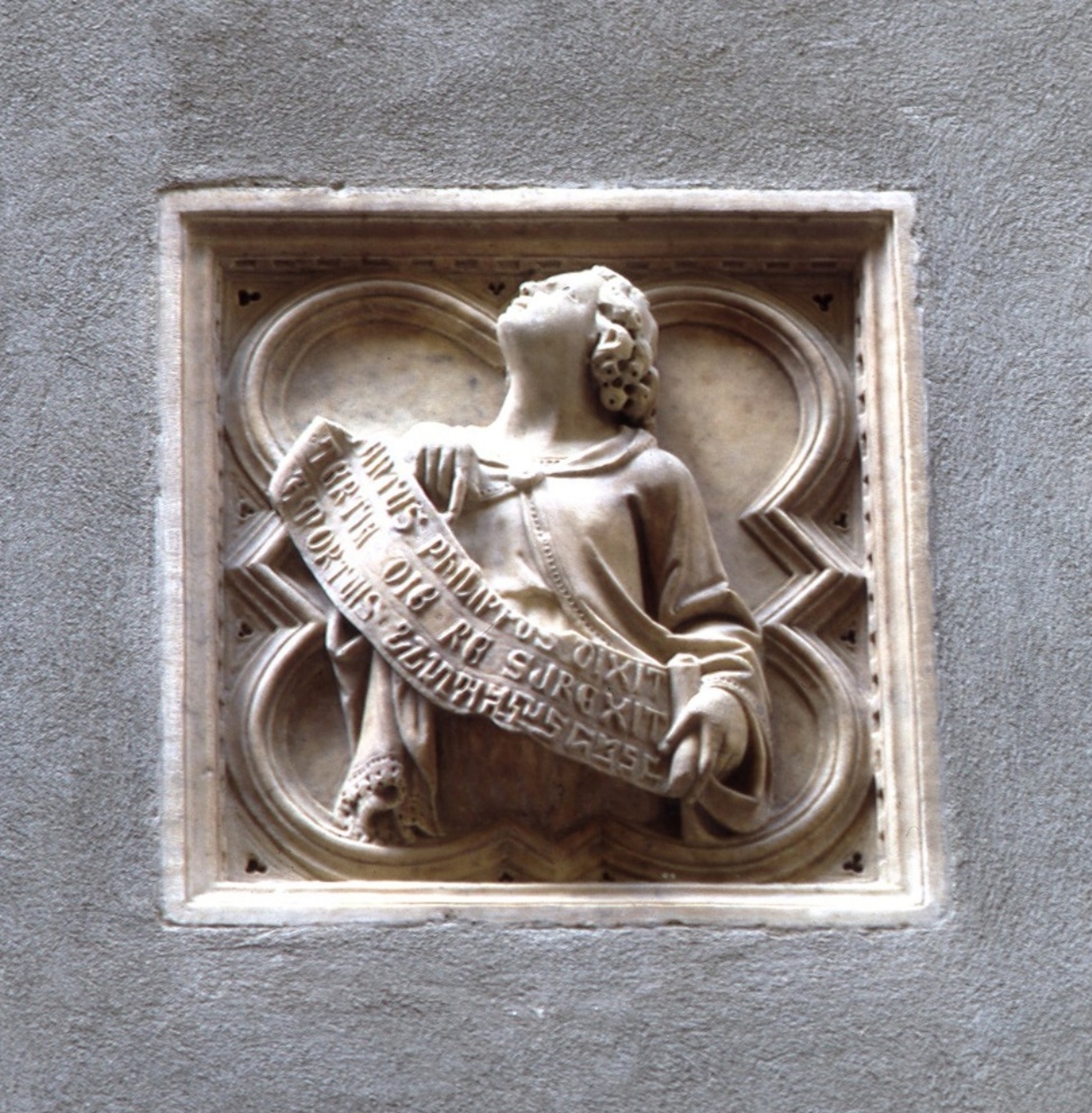 San Filippo apostolo (formella) di Giovanni di Balduccio detto Giovanni da Pisa (secondo quarto sec. XIV)