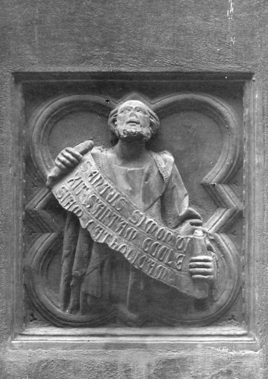 San Simone apostolo (formella) di Giovanni di Balduccio detto Giovanni da Pisa (secondo quarto sec. XIV)
