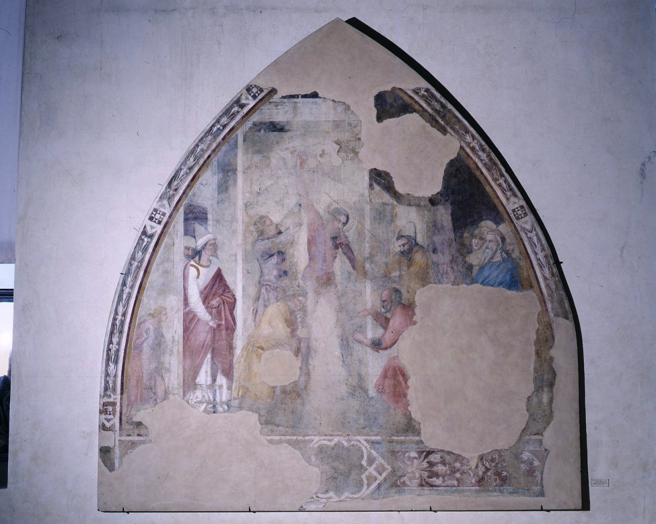 martirio di San Bartolomeo (dipinto murale) di Nardo di Cione (scuola) (sec. XIV)