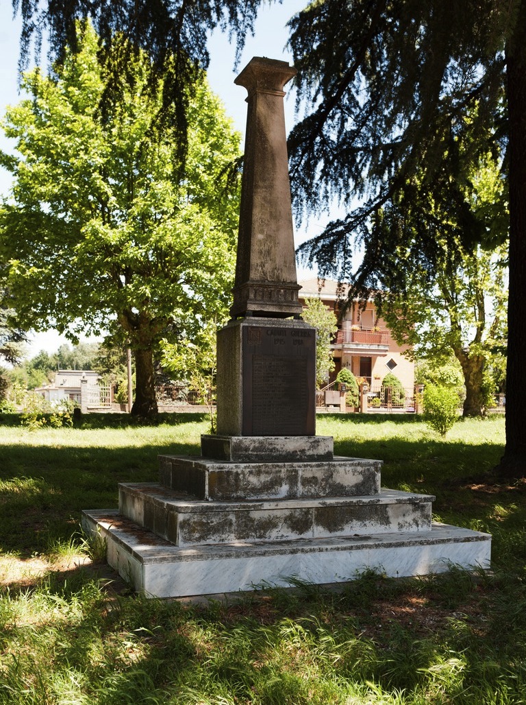 soggetto assente (monumento ai caduti - ad obelisco) - ambito piemontese (primo quarto sec. XX)