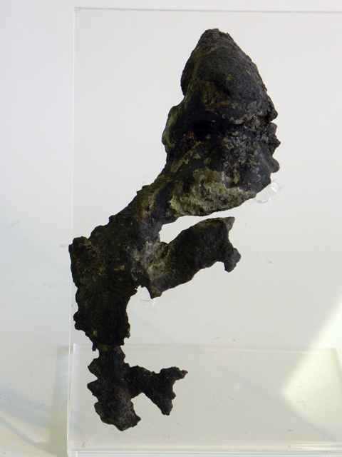 statua/ frammento di volto (Eta' romana imperiale)