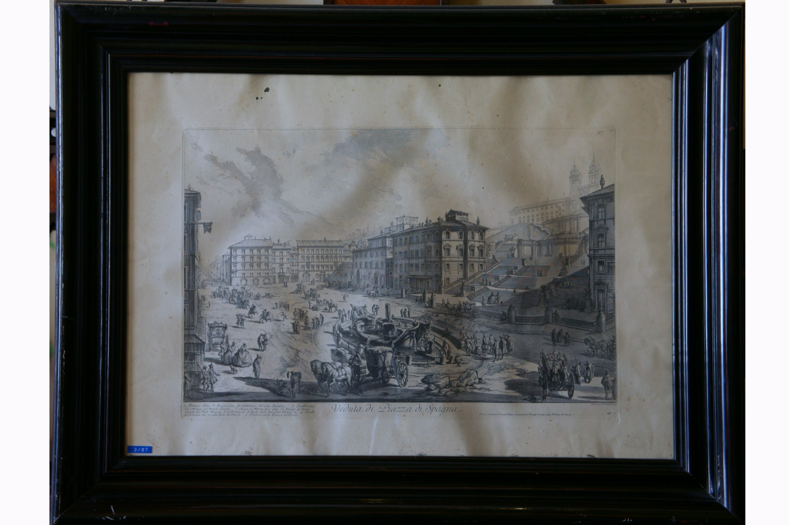 Veduta di piazza di Spagna, Veduta (stampa) - ambito italiano (prima metà secolo XX)