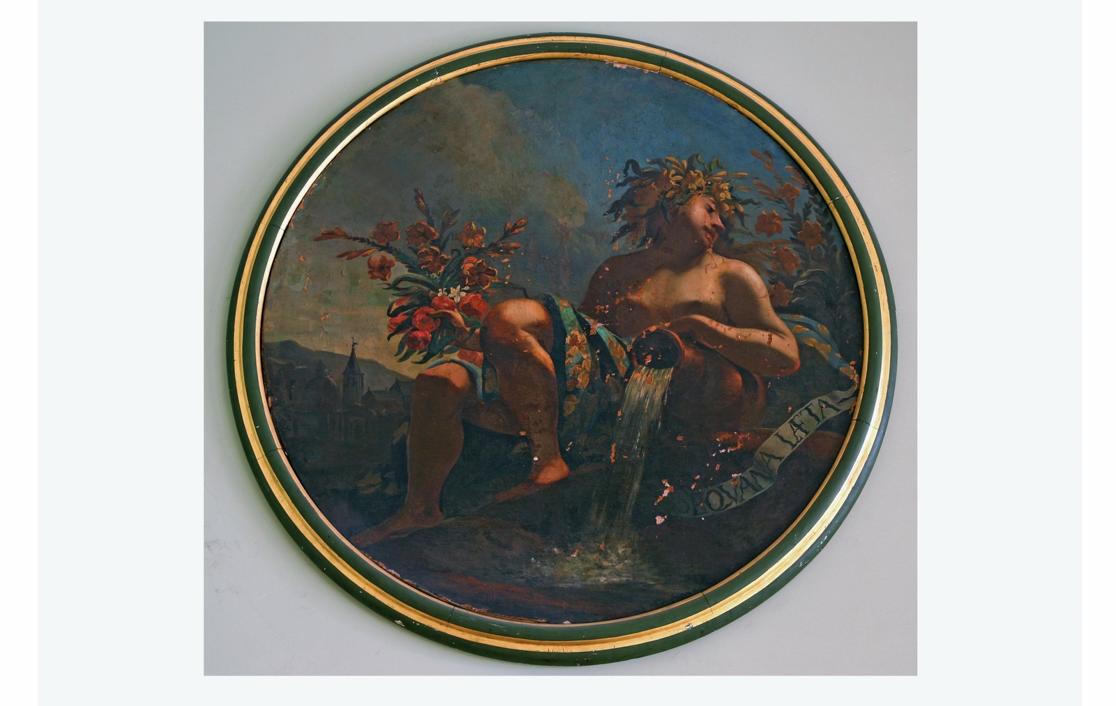 Sequana Laeta, personificazione di un fiume (dipinto, serie) di Bartolomeo Guidobono (attribuito) (fine XVII secolo)