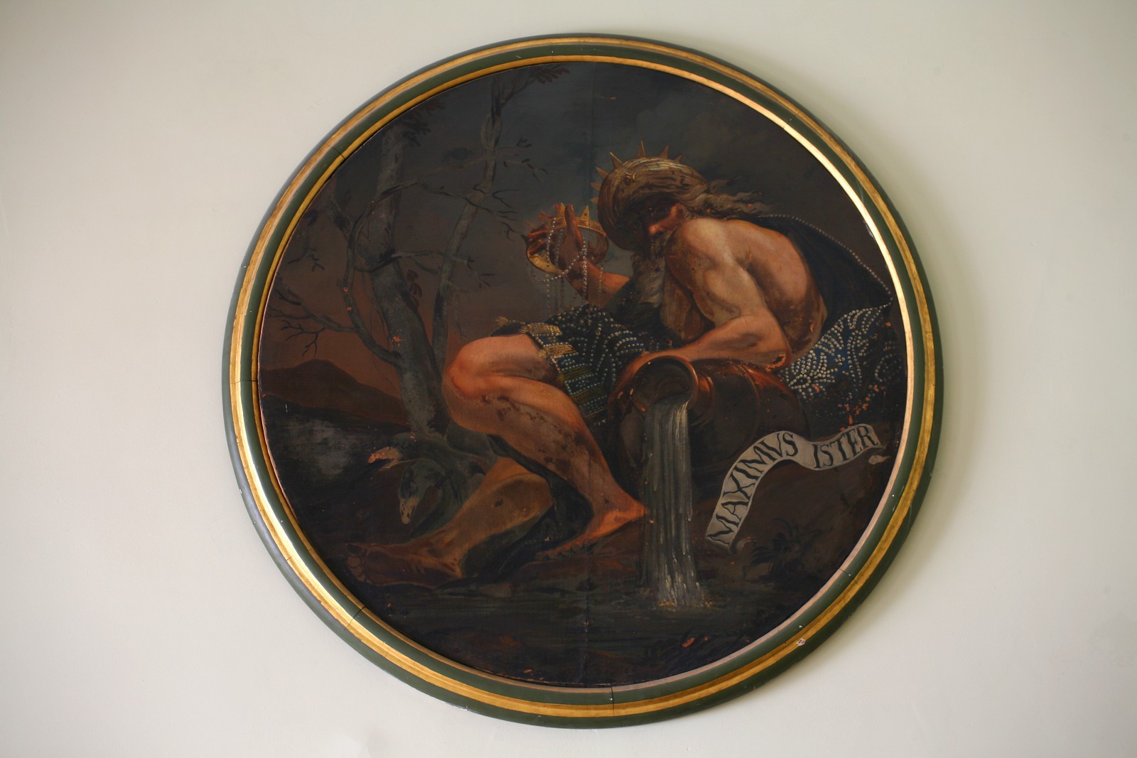Maximus Ister, Personificazione di un fiume (dipinto, serie) di Bartolomeo Guidobono (attribuito) (fine XVII secolo)