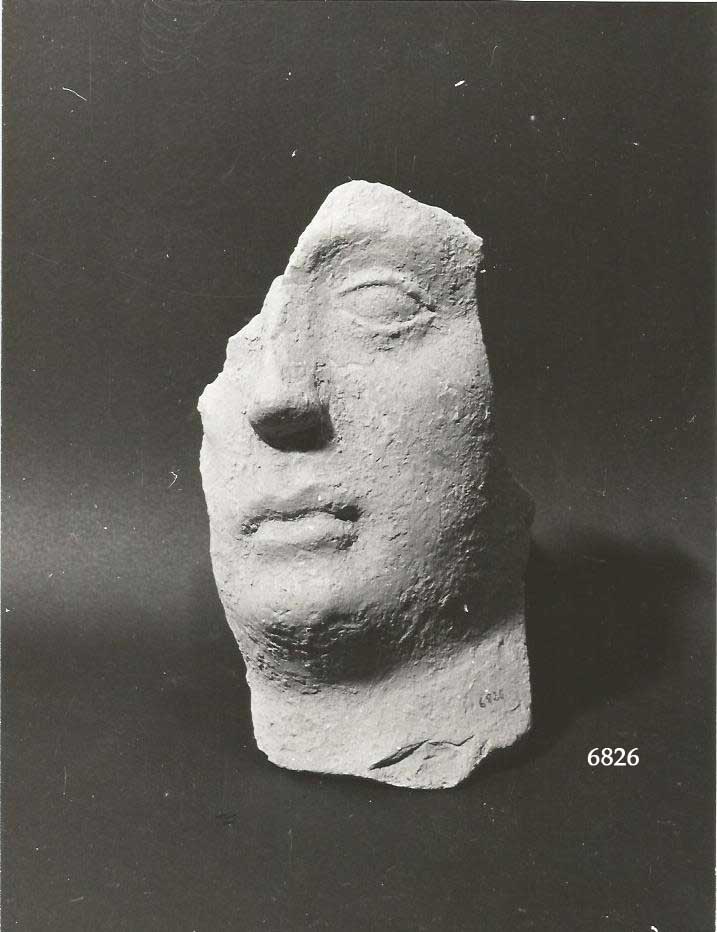 offerente (testa, Cederna, tav. XC - XCVII, terrecotte votive) (prima metà III a.C)