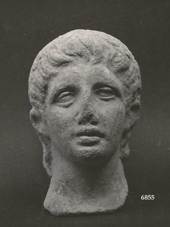 offerente "aperto capite" (testa, D'Ercole, tipo A1 XV, terrecotte votive) (II a.C)