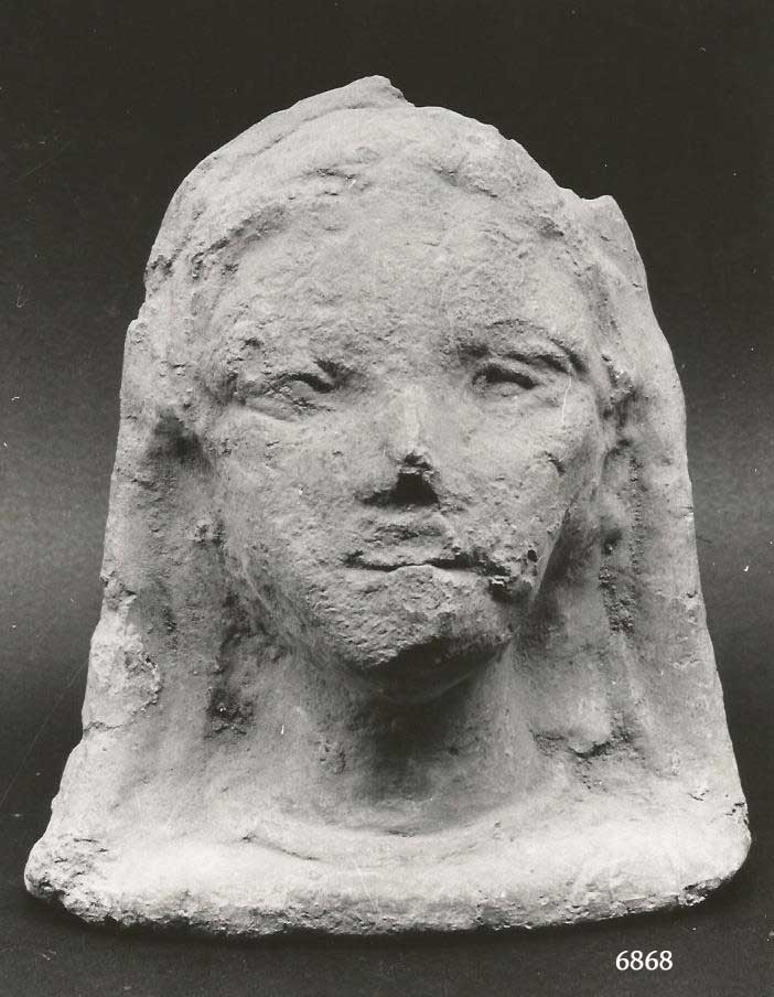 offerente "velato votive" (testa, Ciaghi, C XXVII a1, terrecotte votive) (IV - II a.C)