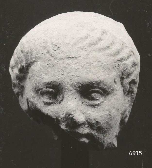 offerente "aperto capite" (testa, Comella, A III, terrecotte votive) (III-II a.C)