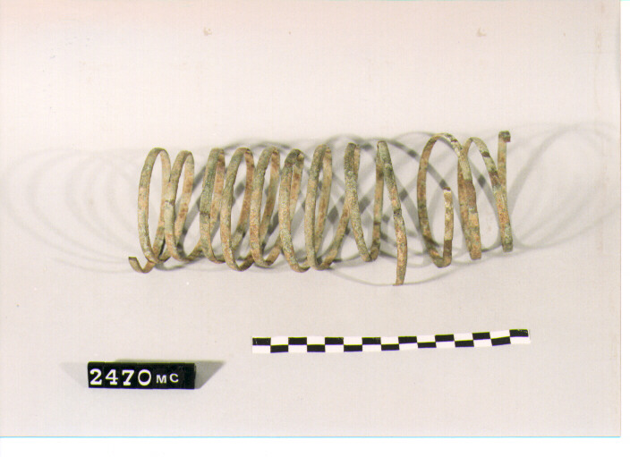 ARMILLA OMERALE - CULTURA TOMBE A FOSSA (SECC. IX/VIII A.C)