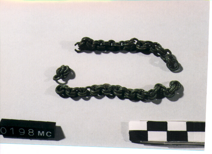 COLLANA/ FRAMMENTO - CULTURA TOMBE A FOSSA (SECC. IX/VIII A.C)