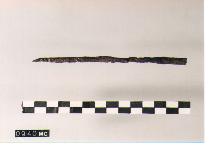 fibula ad occhiali/ ago - CULTURA TOMBE A FOSSA (SEC. VIII A.C)