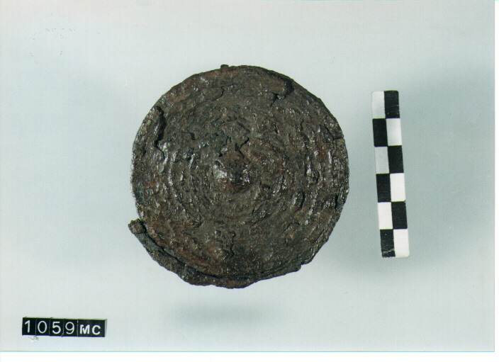 fibula ad occhiali/ frammento - CULTURA TOMBE A FOSSA (SEC. VIII A.C)