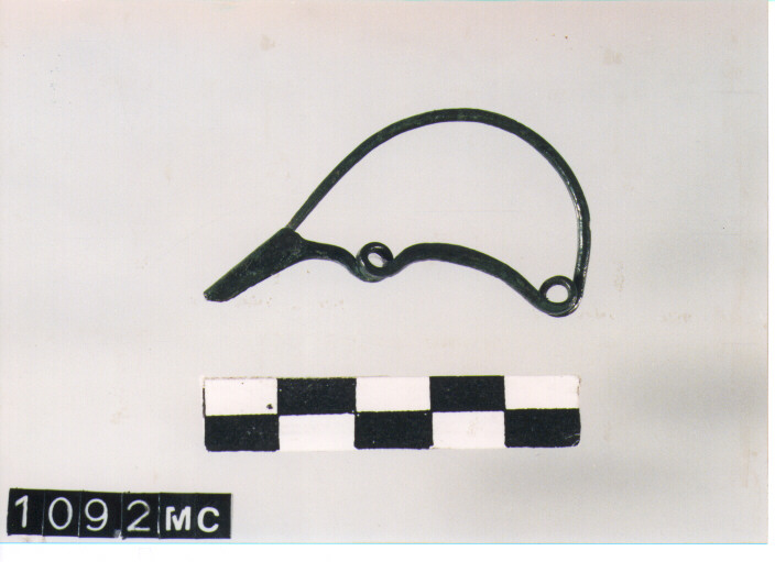 FIBULA SERPEGGIANTE, ORSI ,TIPO SICULO - CULTURA TOMBE A FOSSA (SEC. VIII A.C)