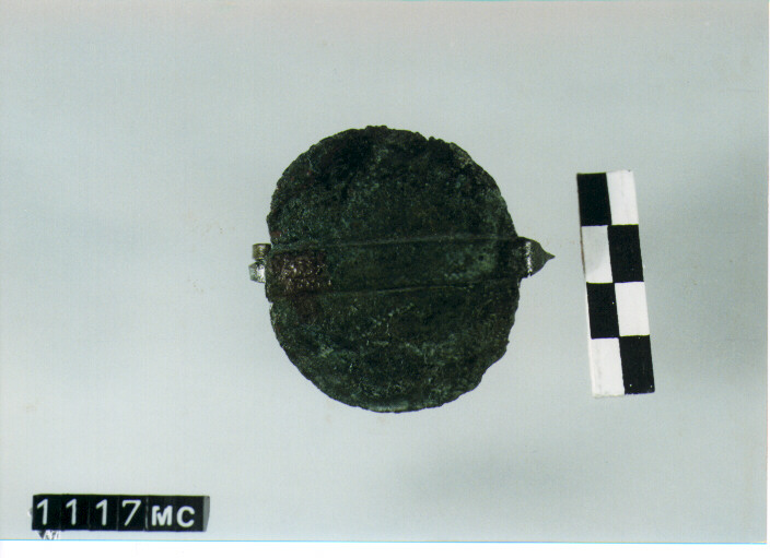 FIBULA AD ARCO SCUDATO - CULTURA TOMBE A FOSSA (SEC. VIII A.C)