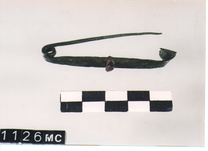FIBULA A QUATTRO SPIRALI/ FRAMMENTO - CULTURA TOMBE A FOSSA (SEC. VIII A.C)