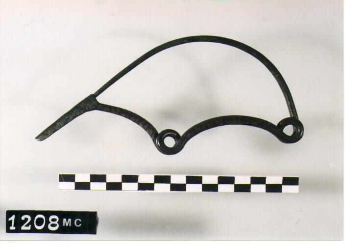 FIBULA SERPEGGIANTE, ORSI ,TIPO SICULO - CULTURA TOMBE A FOSSA (SECC. IX/VIII A.C)