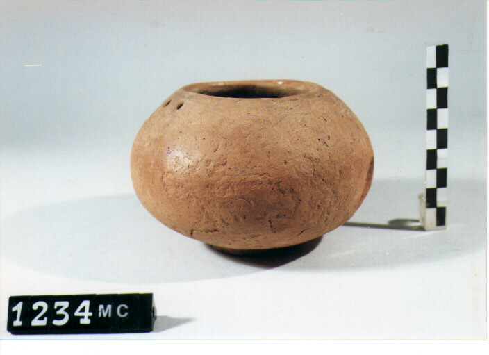 VASO A BULLA - CULTURA TOMBE A FOSSA (SEC. VIII A.C)