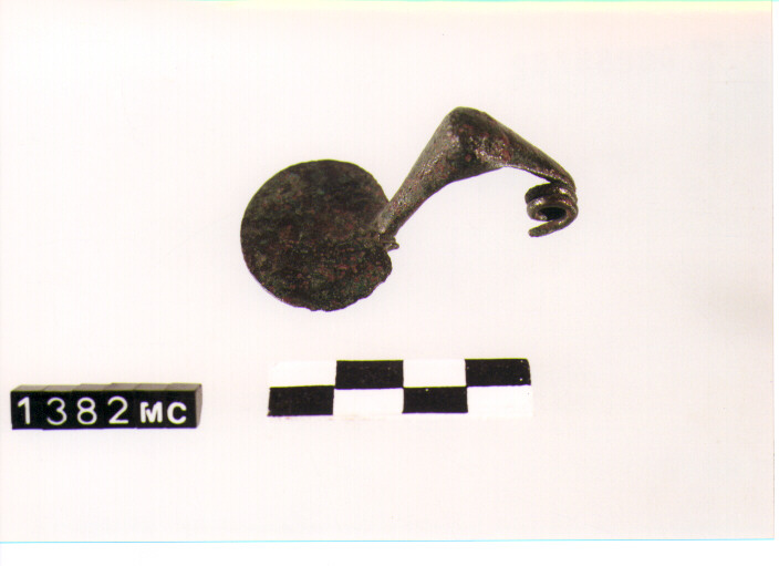 FIBULA AD ARCO INGROSSATO - CULTURA TOMBE A FOSSA (SEC. VIII A.C)