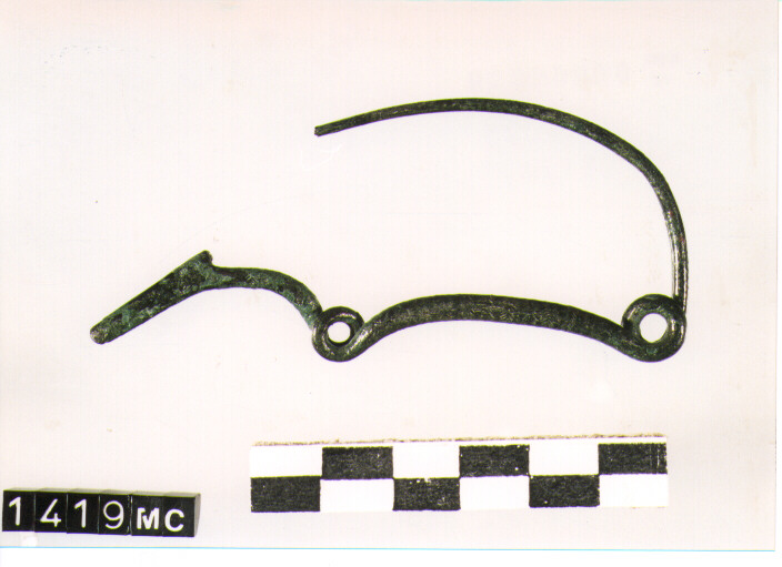FIBULA SERPEGGIANTE, ORSI ,TIPO SICULO - CULTURA TOMBE A FOSSA (SECC. IX/VIII A.C)