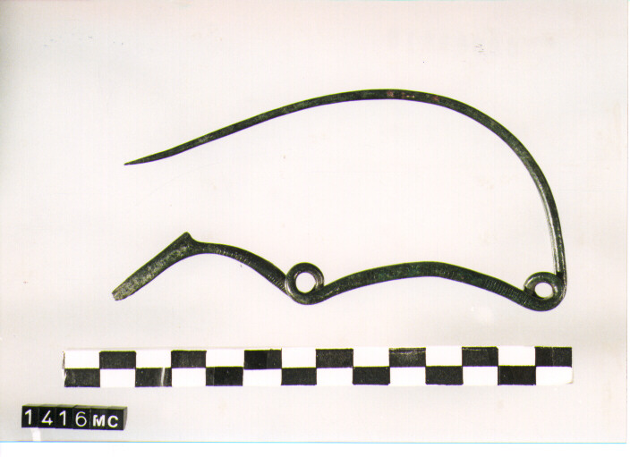 FIBULA SERPEGGIANTE, ORSI ,TIPO SICULO - CULTURA TOMBE A FOSSA (SEC. IX A.C)