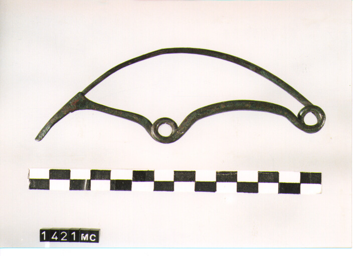 FIBULA SERPEGGIANTE, ORSI ,TIPO SICULO - CULTURA TOMBE A FOSSA (SECC. IX/VIII A.C)