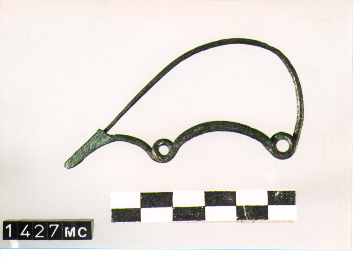 FIBULA SERPEGGIANTE, ORSI ,TIPO SICULO - CULTURA TOMBE A FOSSA (SECC. IX/VIII A.C)